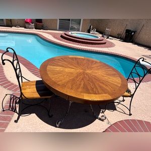 Round Wooden Dining Table